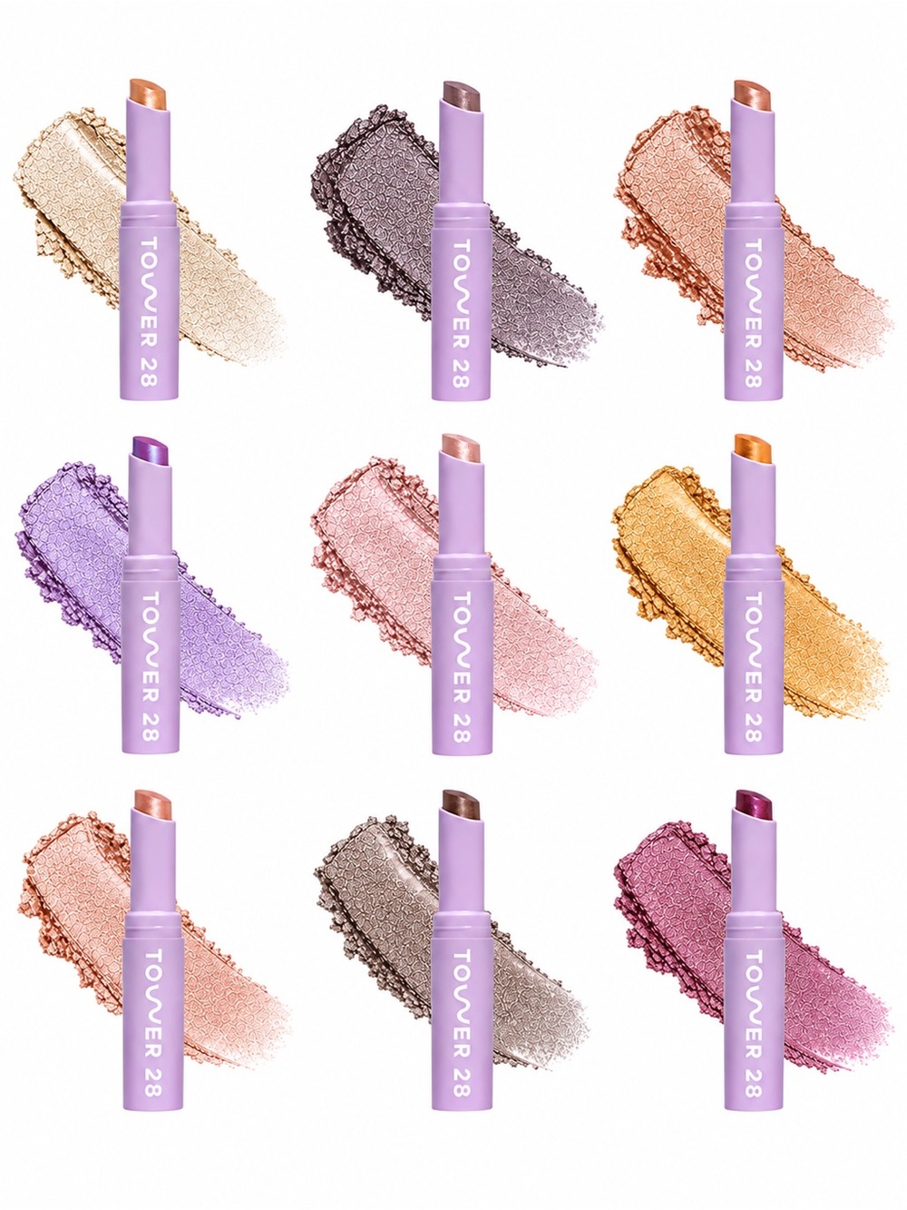 X9 TOWER 28 BEAUTY GOGO COOLING SHIMMER STICK 8H EYESHADOW 9 FULL SIZE